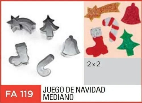 Set de Cortantes de Navidad x4