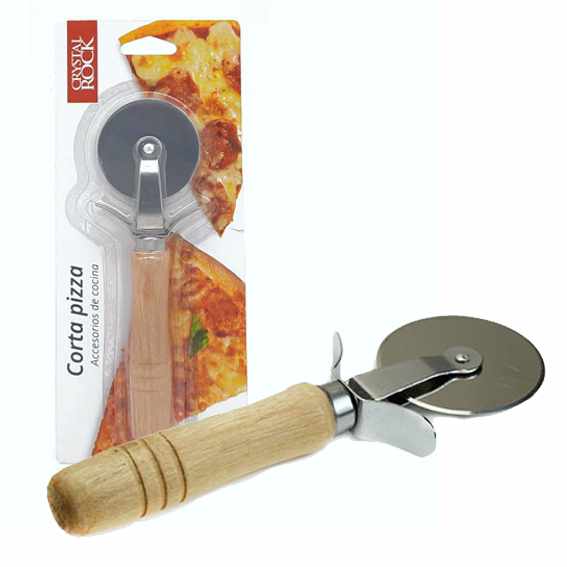 Corta pizza mango madera