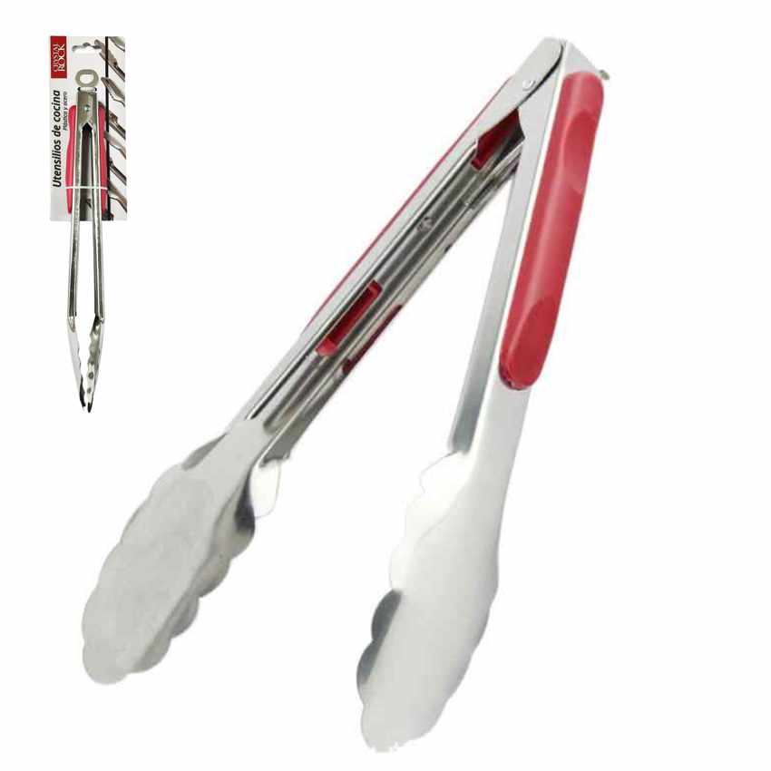 Pinza multiuso acero mango silicona 25cm