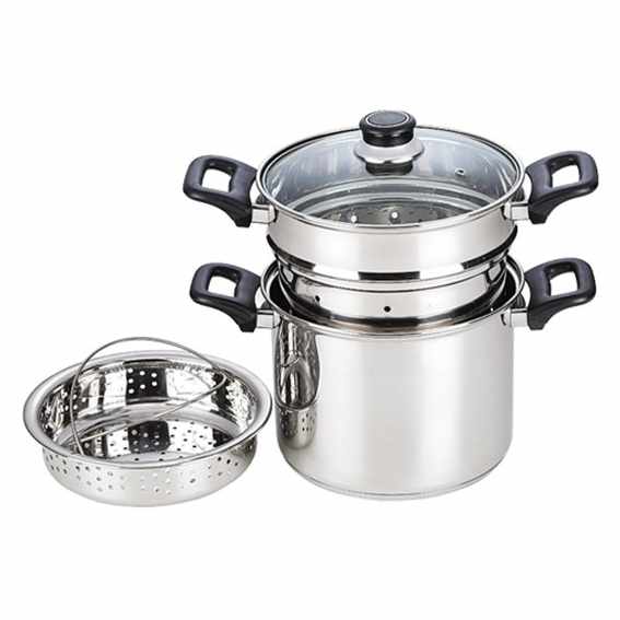 Set de pasta 24cm mango acero