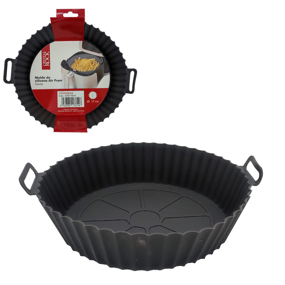 Molde redondo silicona 20cm