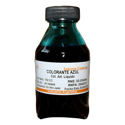 Colorante azul líquido x litro