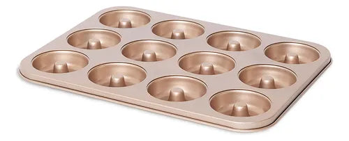 Molde donuts lisas dorada