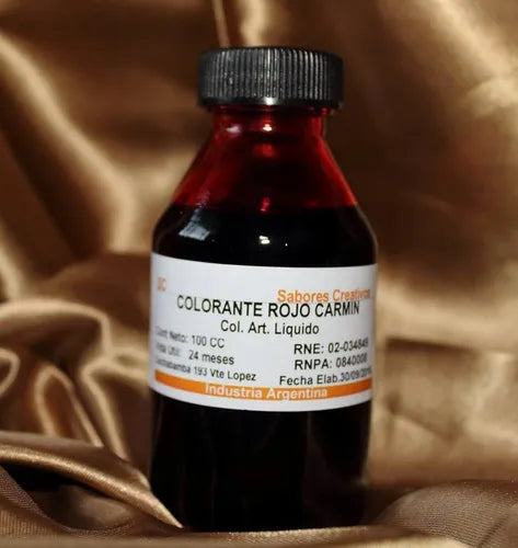 Colorante rojo carmín líquido x litro