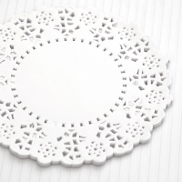 Blonda blanca 15cm x unidad