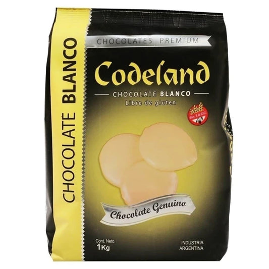 Cobertura Chocolate Blanco Codeland x1kg