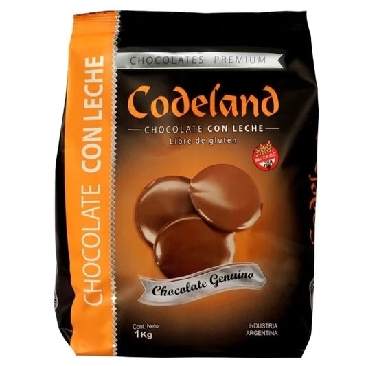 Cobertura Chocolate con Leche Codeland x1kg